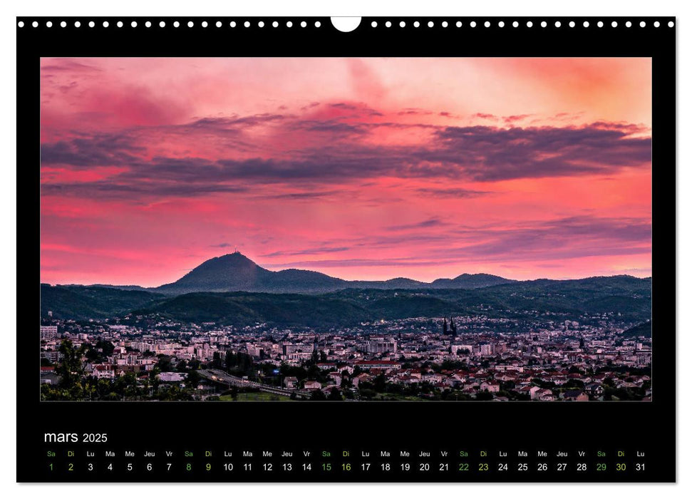 L'Auvergne est belle (CALVENDO Calendrier mensuel 2025)