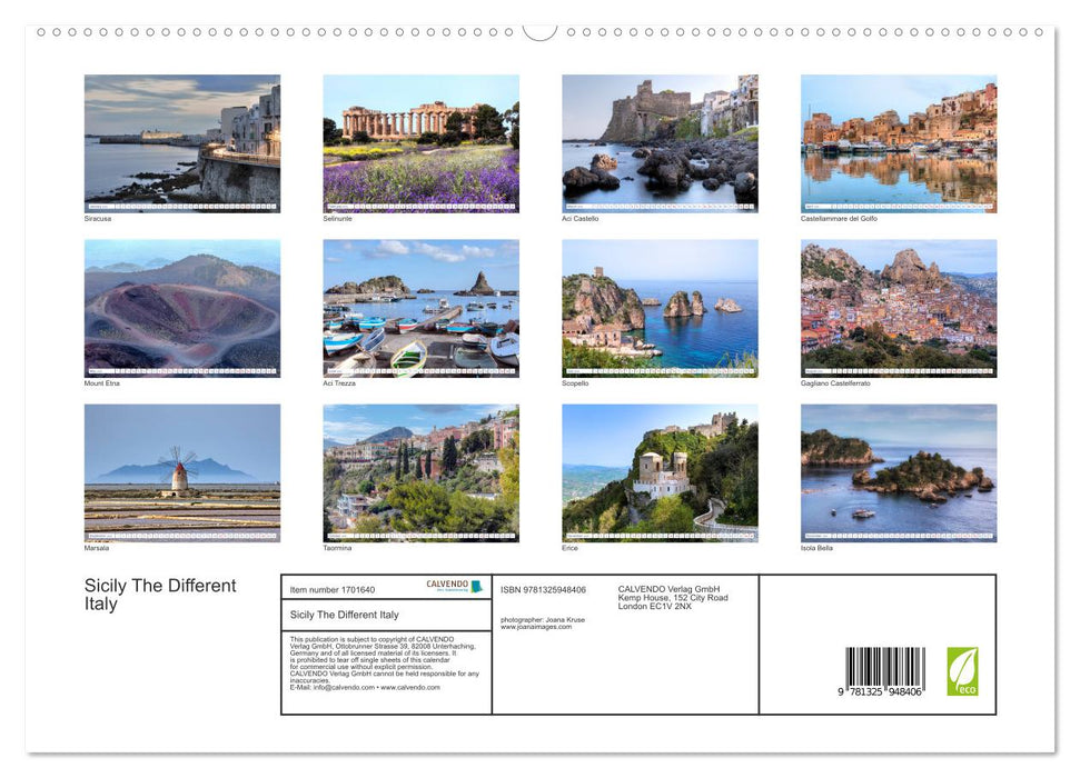 Sicily The Different Italy (CALVENDO Premium-Calendar 2025)