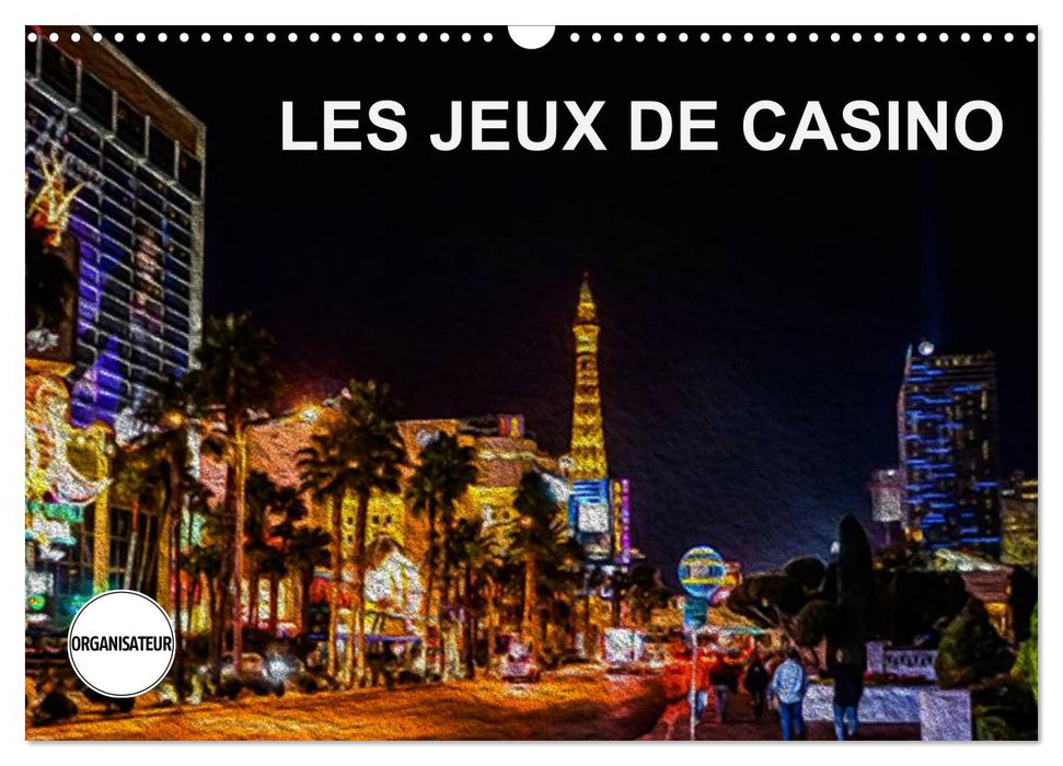 LES JEUX DE CASINO (CALVENDO Calendrier mensuel 2025)