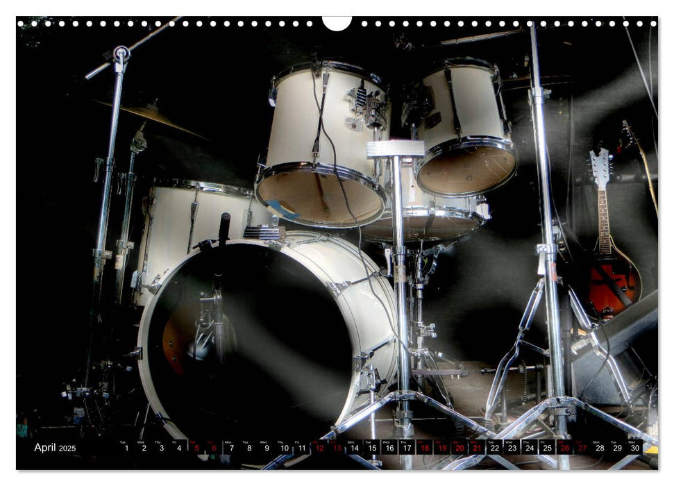 Drums On Stage - Let's Rock (CALVENDO Monthly Calendar 2025)