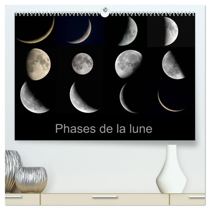 Phases de la lune (CALVENDO Calendrier supérieur 2025)