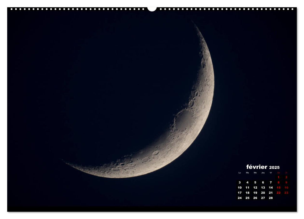 Phases de la lune (CALVENDO Calendrier supérieur 2025)