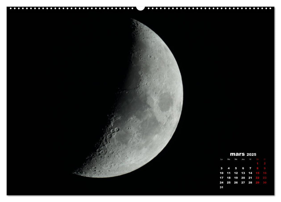 Phases de la lune (CALVENDO Calendrier supérieur 2025)