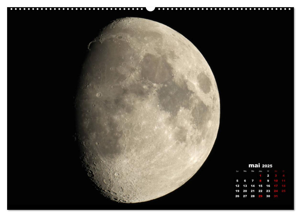 Phases de la lune (CALVENDO Calendrier supérieur 2025)