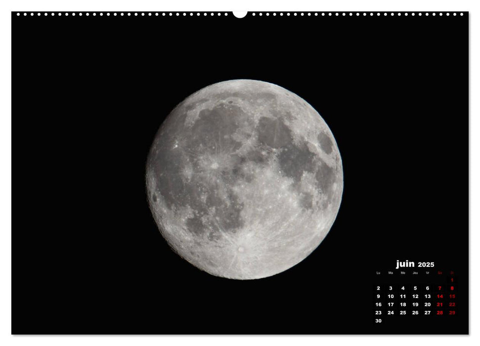 Phases de la lune (CALVENDO Calendrier supérieur 2025)