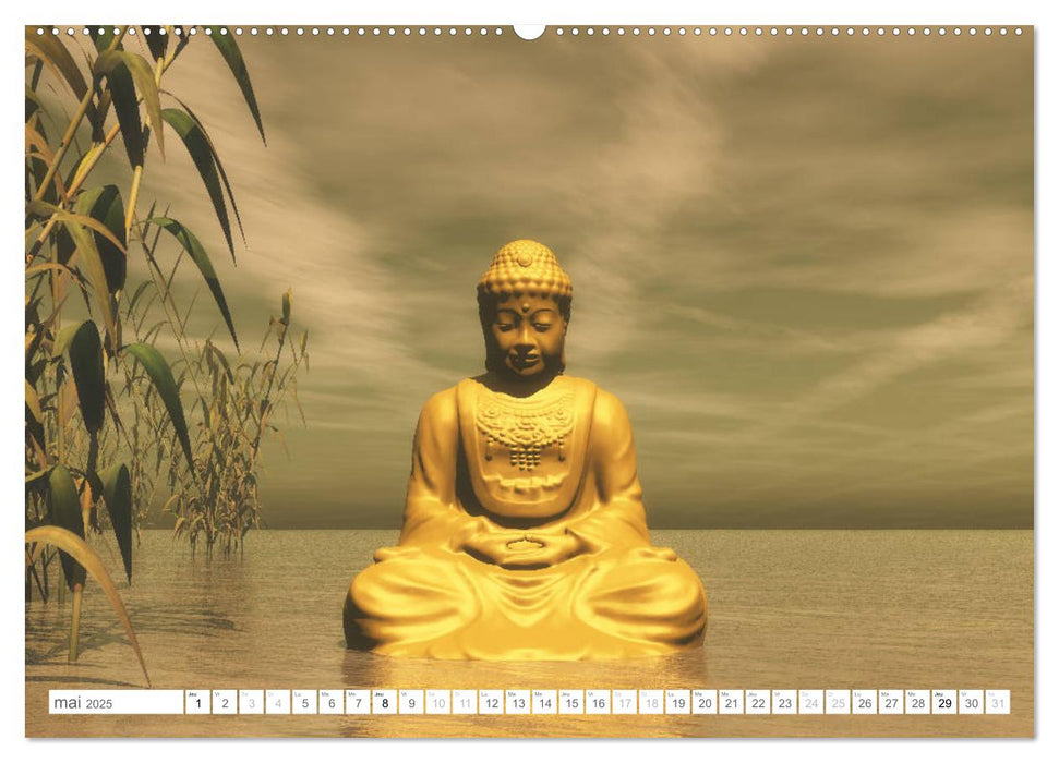 Zenitude du Bouddha (CALVENDO Calendrier supérieur 2025)