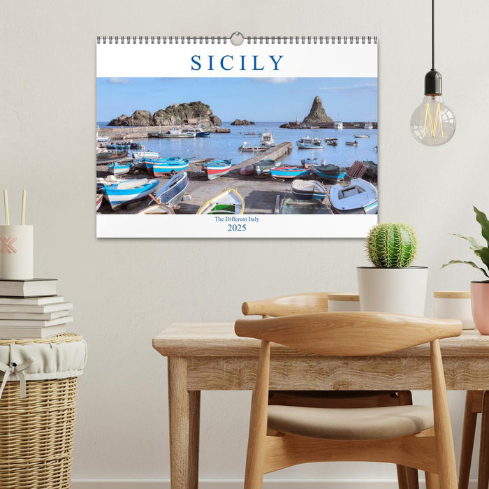 Sicily The Different Italy (CALVENDO Monthly Calendar 2025)