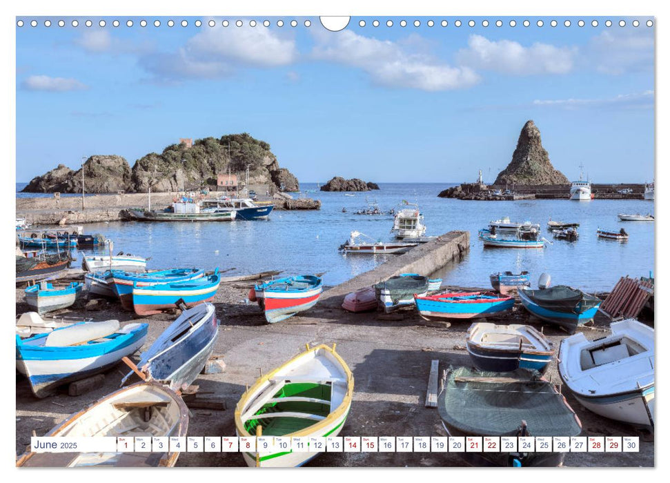 Sicily The Different Italy (CALVENDO Monthly Calendar 2025)