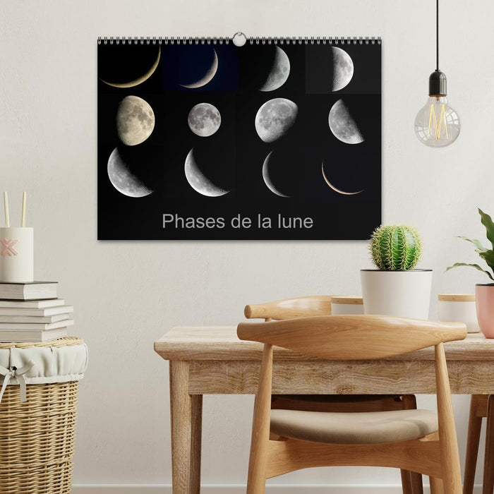 Phases de la lune (CALVENDO Calendrier mensuel 2025)