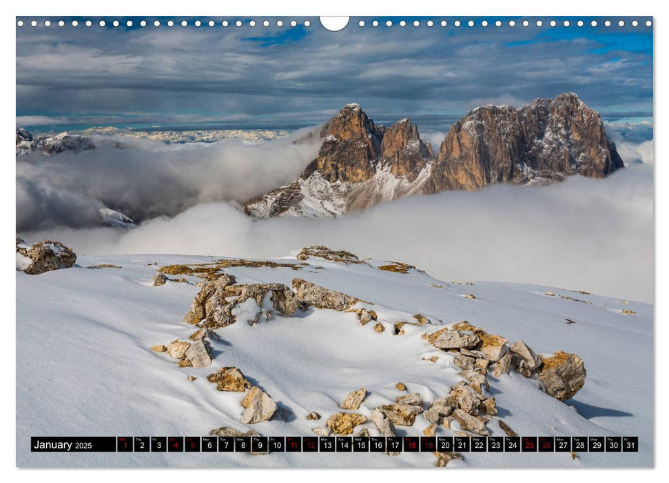 The Dolomites Mountains (CALVENDO Monthly Calendar 2025)