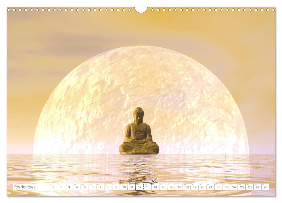 Zenitude du Bouddha (CALVENDO Calendrier mensuel 2025)