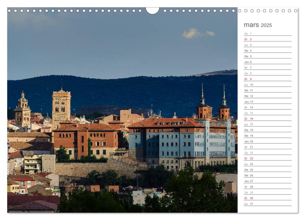 Le Centre de l’Espagne (CALVENDO Calendrier mensuel 2025)