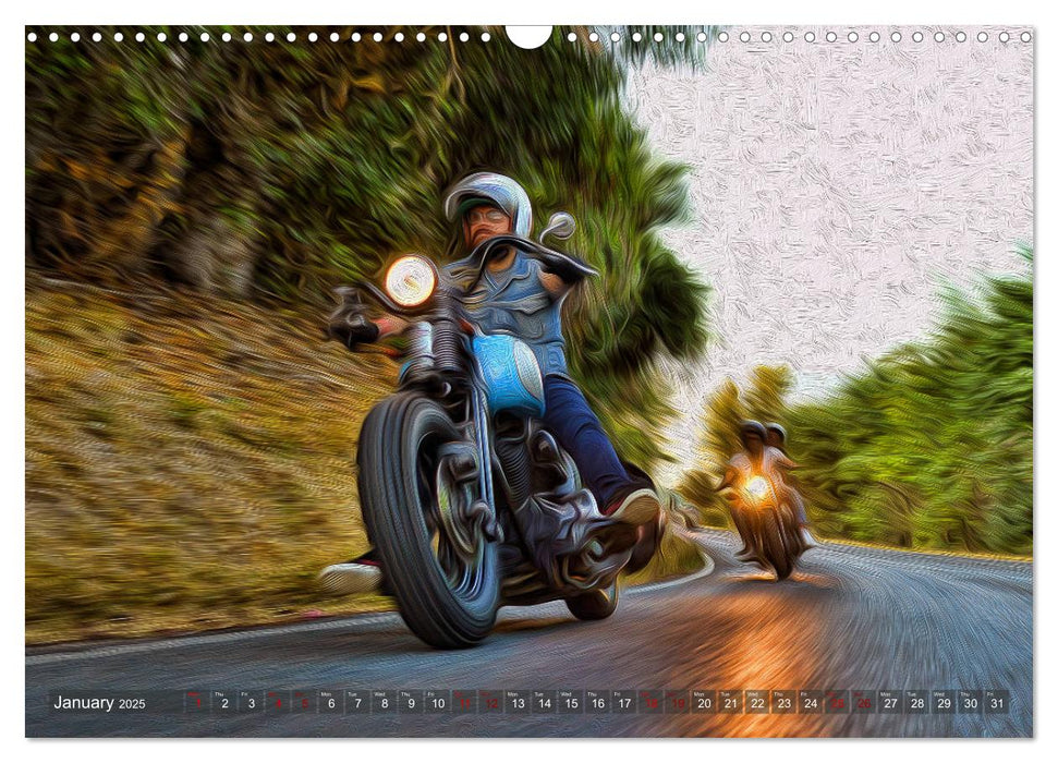 Images of Harley Davidson (CALVENDO Monthly Calendar 2025)