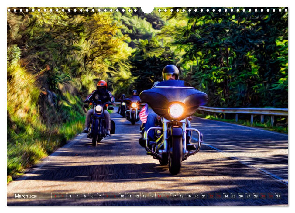 Images of Harley Davidson (CALVENDO Monthly Calendar 2025)