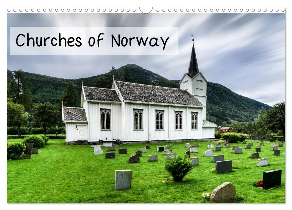 Churches of Norway (CALVENDO Monthly Calendar 2025)