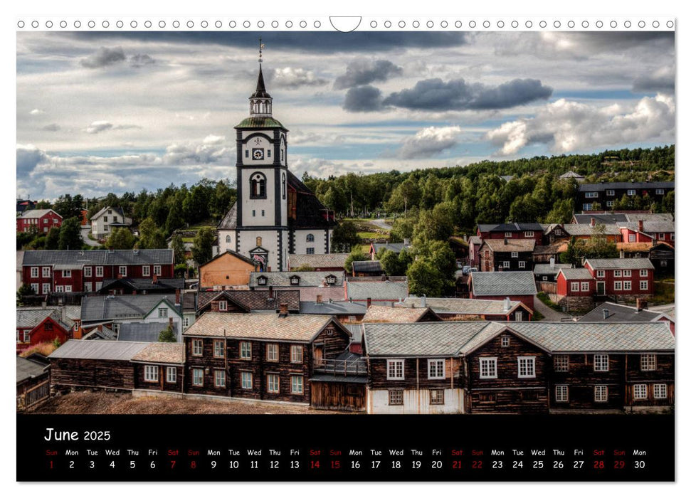 Churches of Norway (CALVENDO Monthly Calendar 2025)