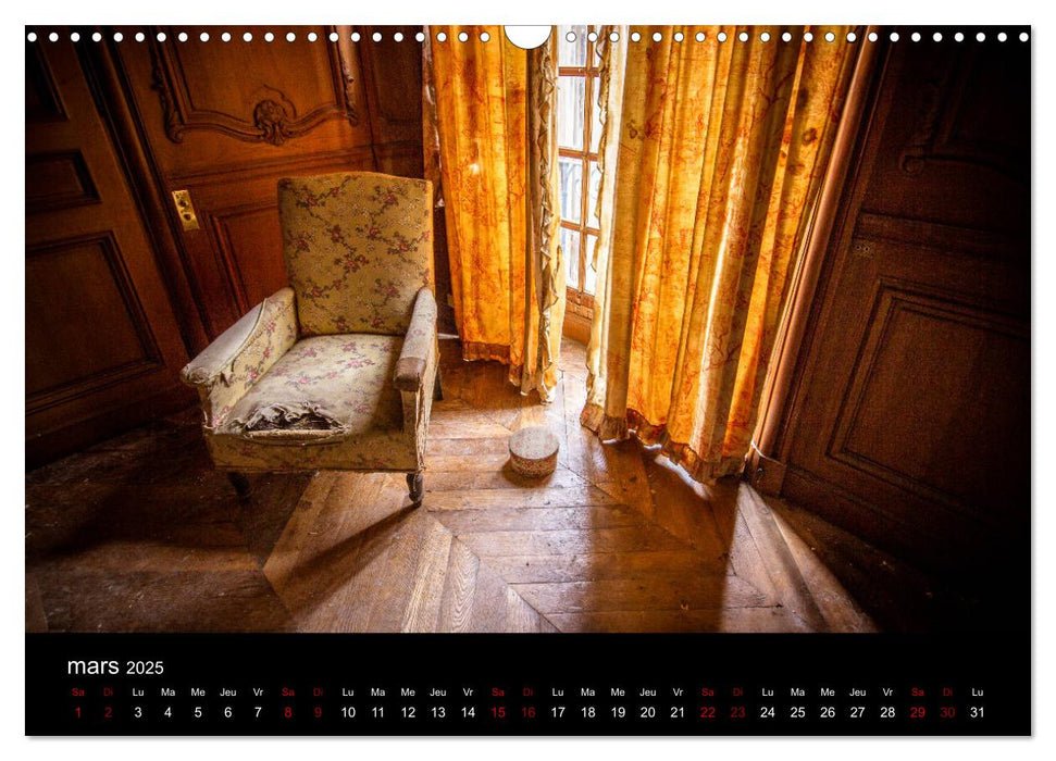 Château à l'abandon (CALVENDO Calendrier mensuel 2025)