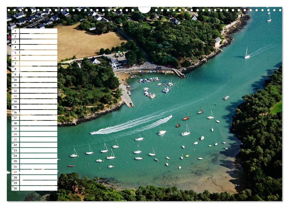 Le Golfe du Morbihan vu du ciel (CALVENDO Calendrier mensuel 2025)