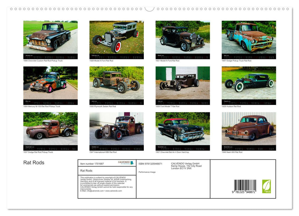 Rat Rods (CALVENDO Premium-Calendar 2025)