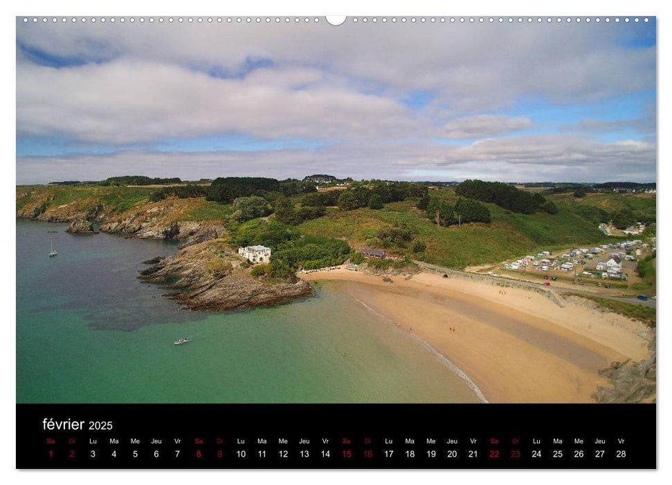 Plages à Belle-île-en-mer (CALVENDO Calendrier supérieur 2025)