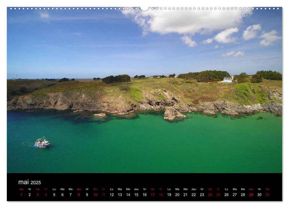 Plages à Belle-île-en-mer (CALVENDO Calendrier supérieur 2025)