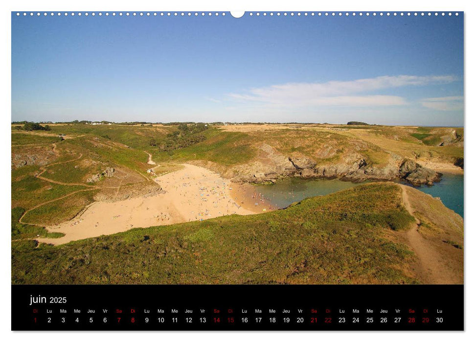 Plages à Belle-île-en-mer (CALVENDO Calendrier supérieur 2025)