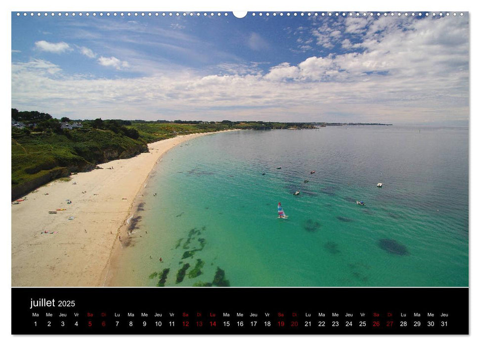 Plages à Belle-île-en-mer (CALVENDO Calendrier supérieur 2025)