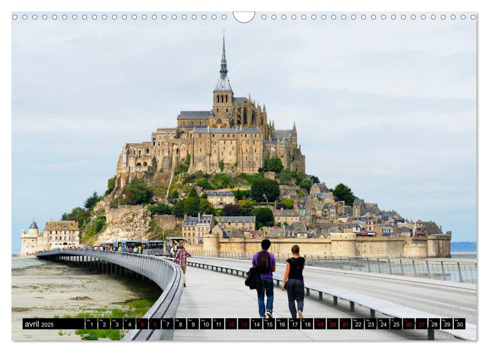 Mont Saint-Michel (CALVENDO Calendrier mensuel 2025)