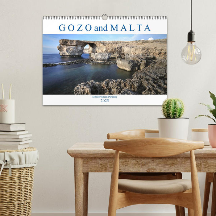 Gozo and Malta Mediterranean Paradise (CALVENDO Monthly Calendar 2025)