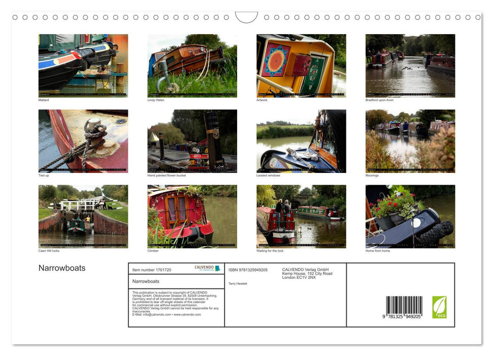 Narrowboats (CALVENDO Monthly Calendar 2025)