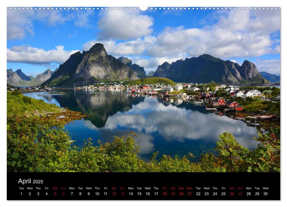 The magical Lofoten Islands (CALVENDO Premium-Calendar 2025)