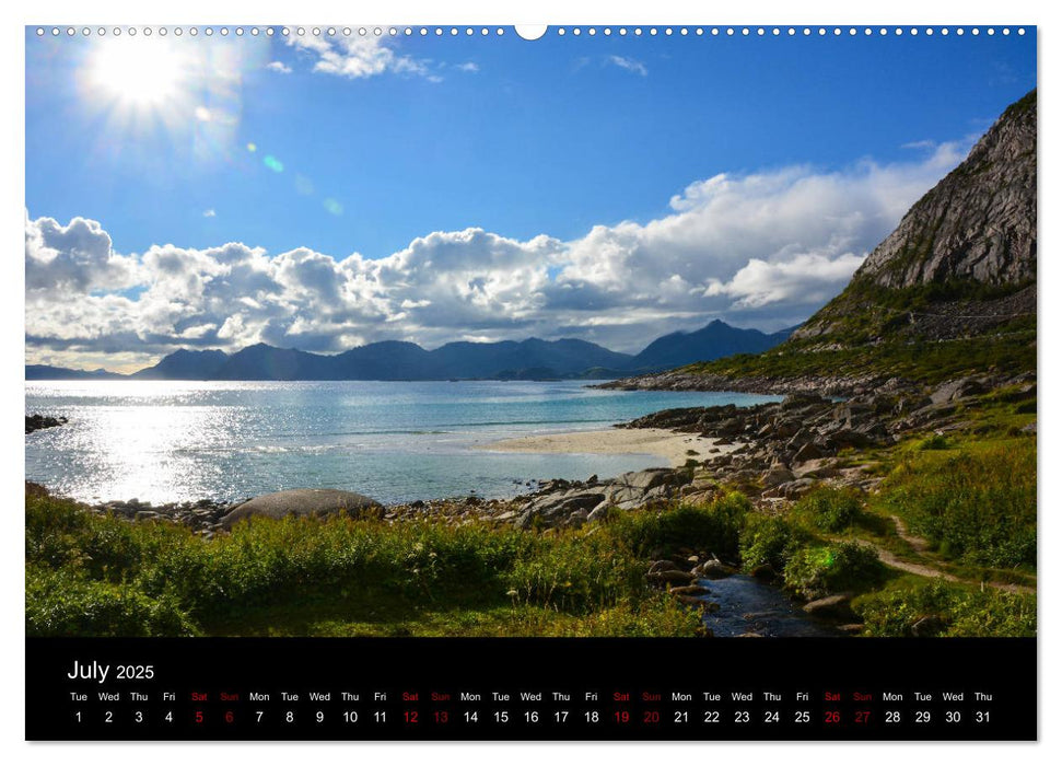 The magical Lofoten Islands (CALVENDO Premium-Calendar 2025)