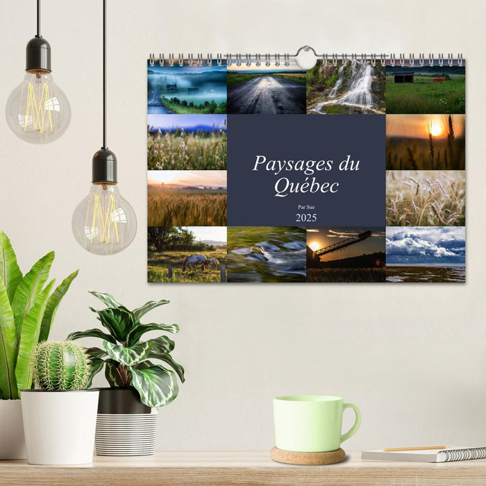 Paysages du Québec (CALVENDO Calendrier mensuel 2025)