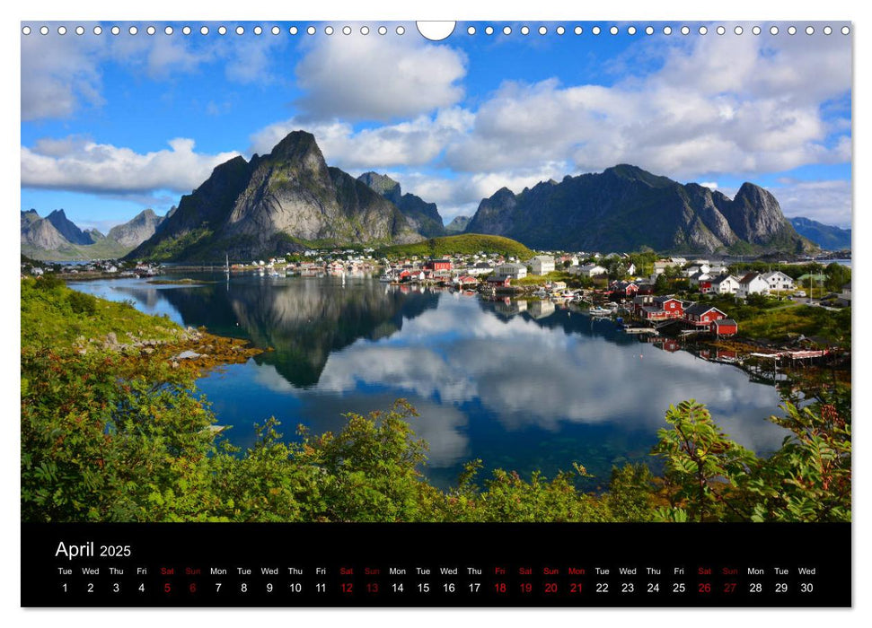 The magical Lofoten Islands (CALVENDO Monthly Calendar 2025)