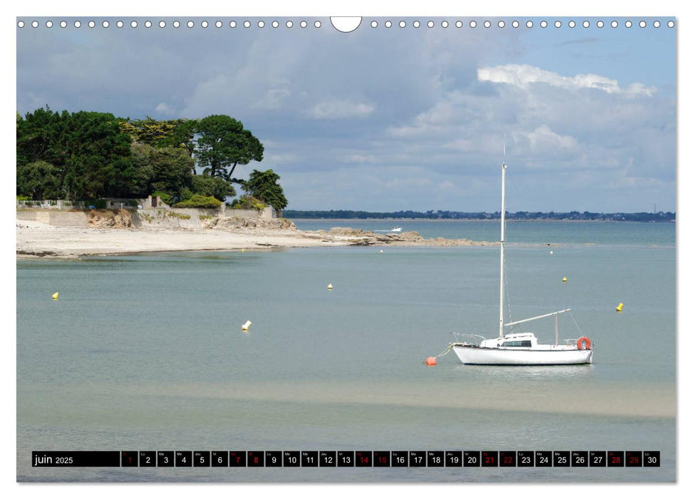 Côté Bretagne Presqu'île de Quiberon (CALVENDO Calendrier mensuel 2025)