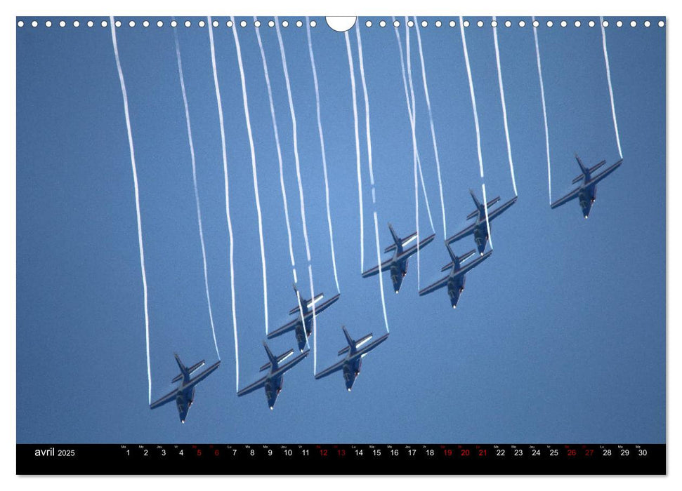 Arabesques dans le ciel de France (CALVENDO Calendrier mensuel 2025)