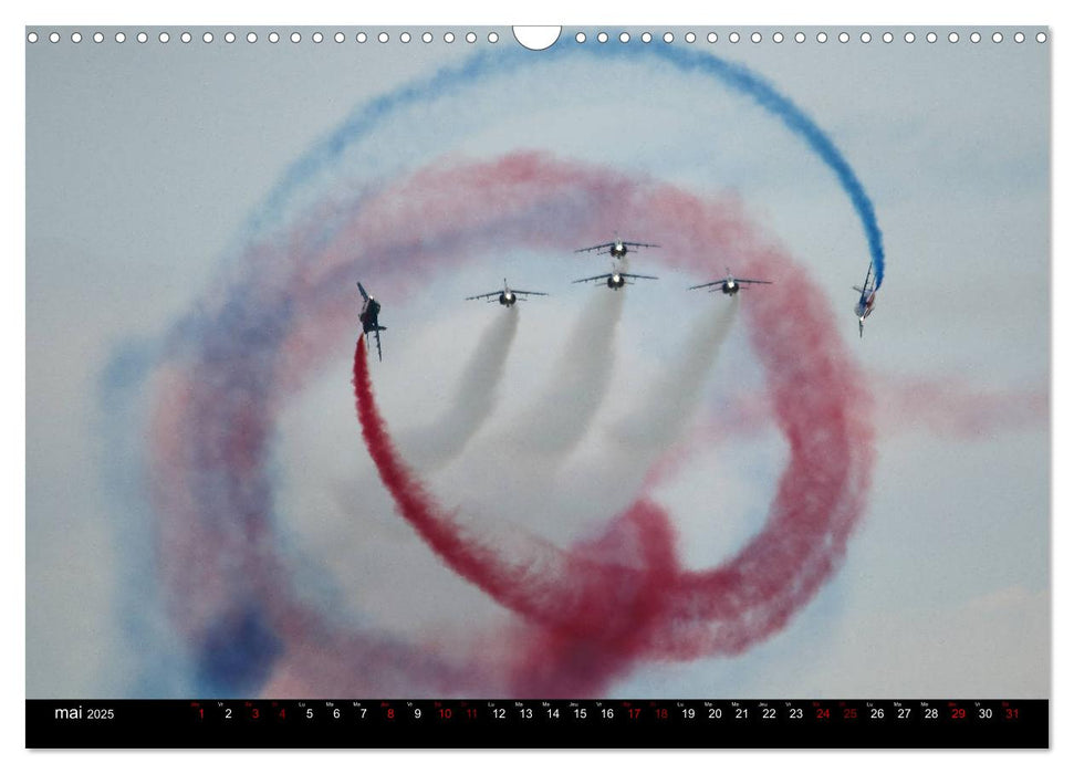 Arabesques dans le ciel de France (CALVENDO Calendrier mensuel 2025)