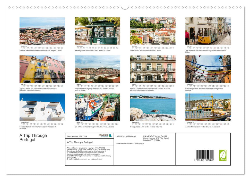 A Trip Through Portugal (CALVENDO Premium-Calendar 2025)