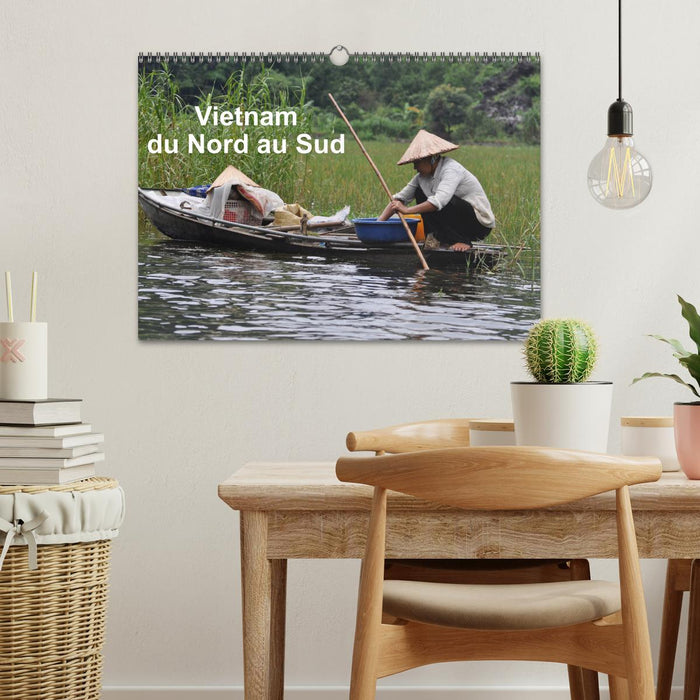 Vietnam du Nord au Sud (CALVENDO Calendrier mensuel 2025)