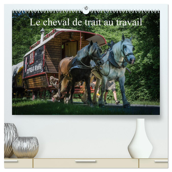 Le cheval de trait au travail (CALVENDO Calendrier supérieur 2025)