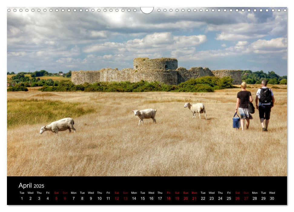 Castles of Kent and Sussex (CALVENDO Monthly Calendar 2025)