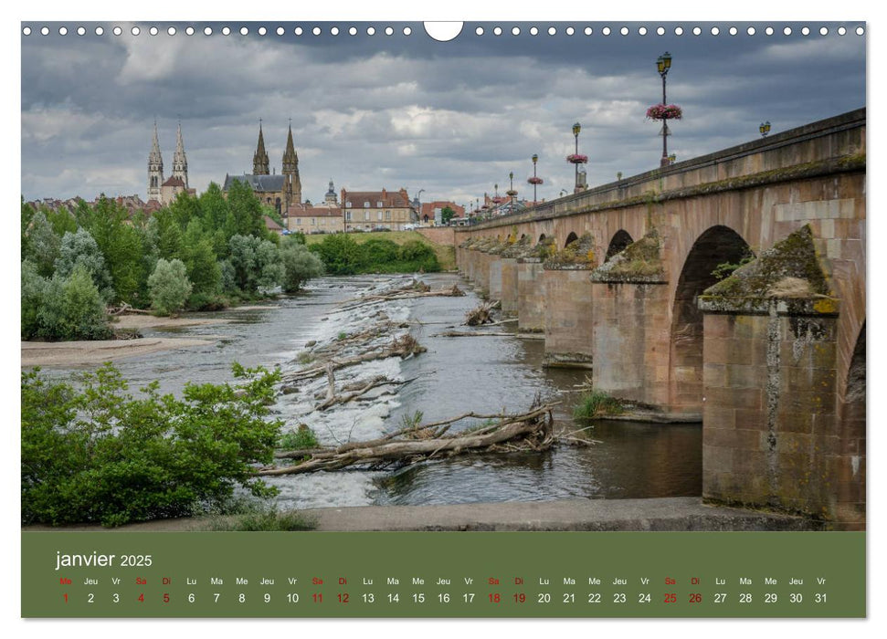 Bourbonnais en Auvergne (CALVENDO Calendrier mensuel 2025)