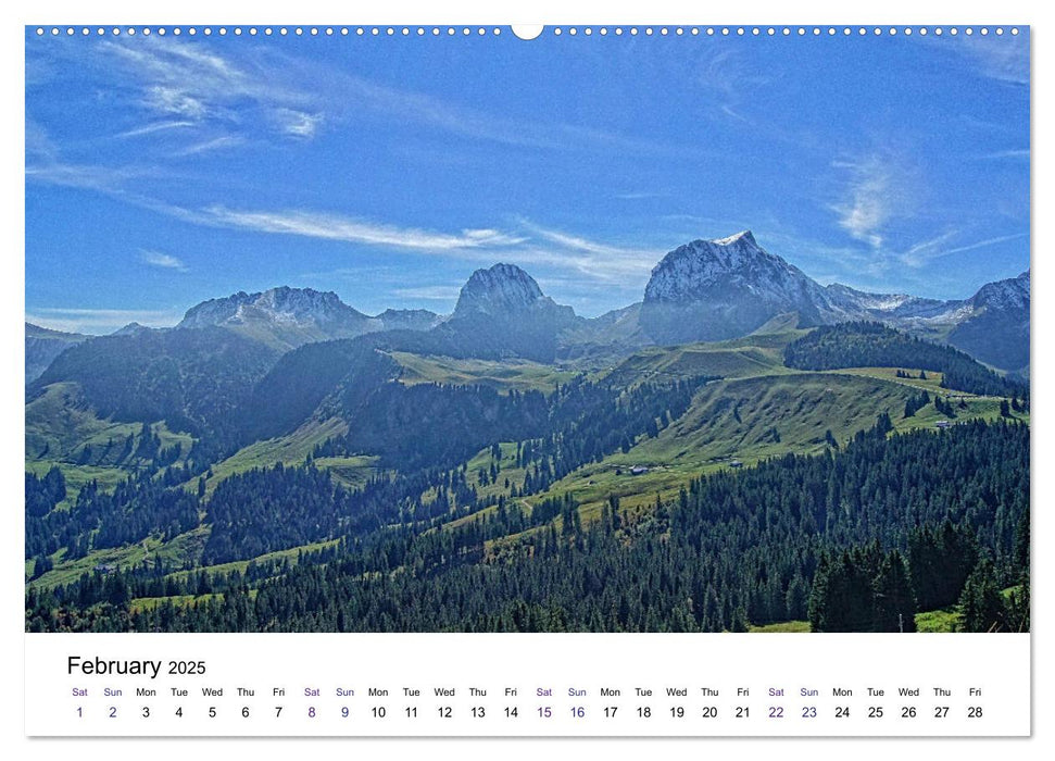 Swiss mountains unforgettable moments (CALVENDO Premium-Calendar 2025)