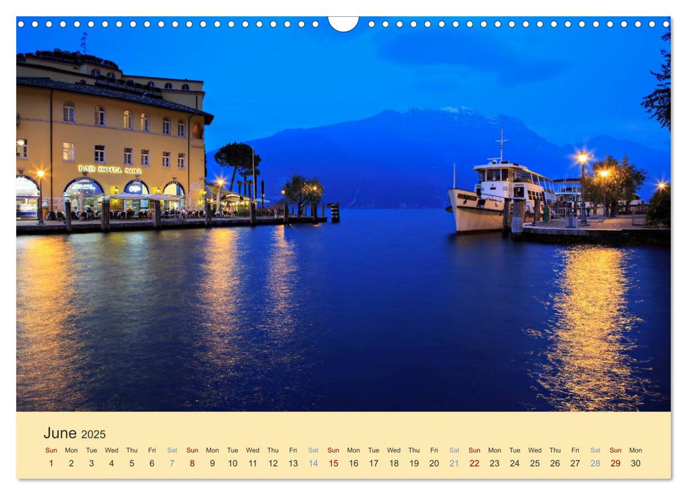 Riva del Garda - the pearl of Lake Garda (CALVENDO Monthly Calendar 2025)