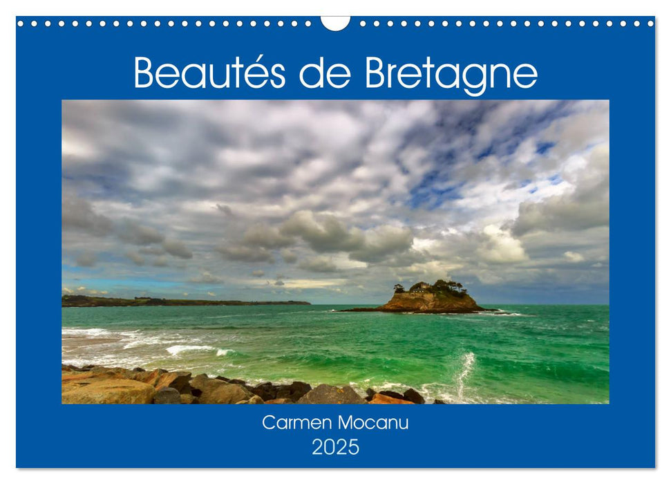 Beautés de Bretagne (CALVENDO Calendrier mensuel 2025)