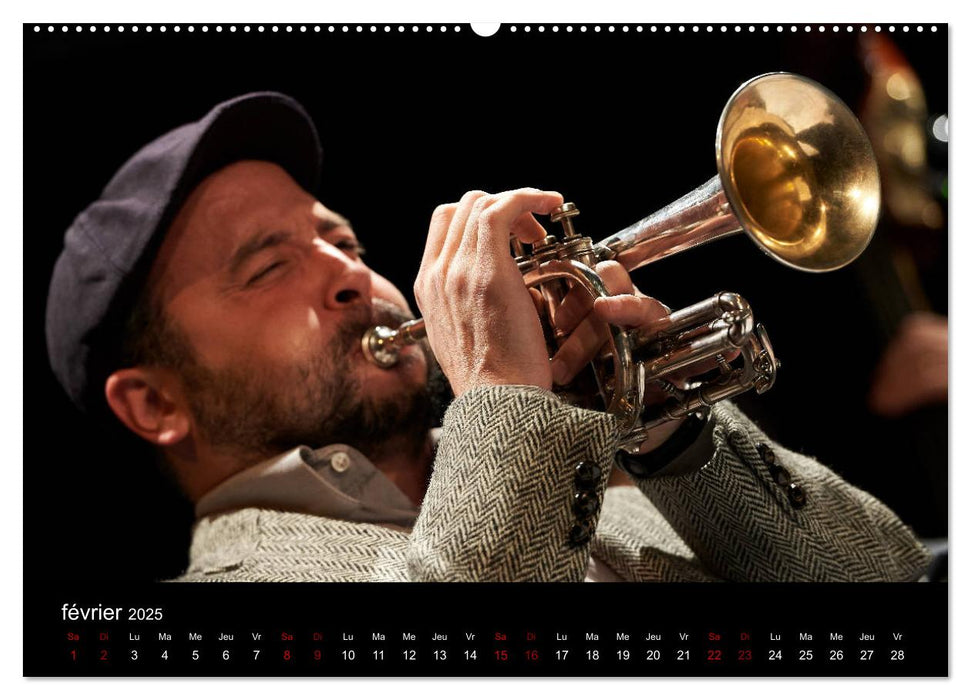 Jazz Trompettes (CALVENDO Calendrier supérieur 2025)