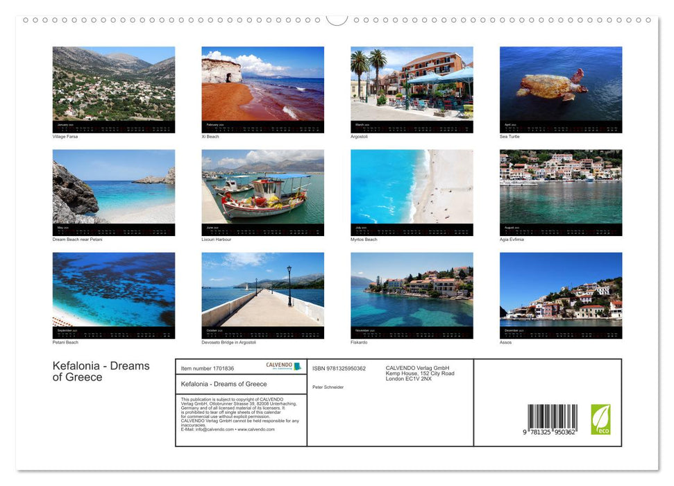 Kefalonia - Dreams of Greece (CALVENDO Premium-Calendar 2025)