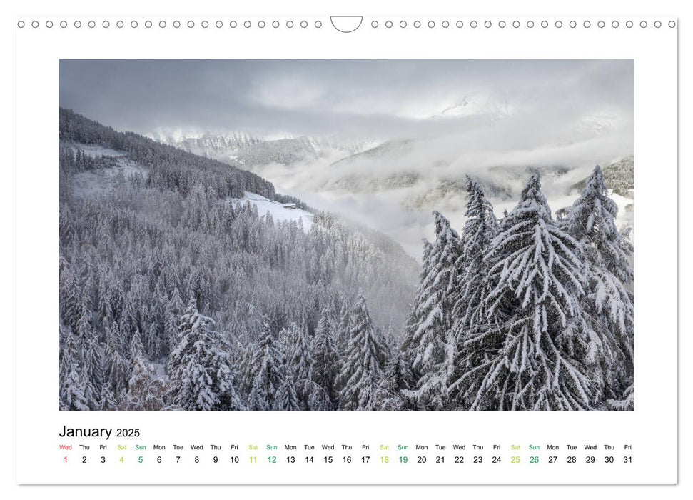 Longing for South Tyrol (CALVENDO Monthly Calendar 2025)