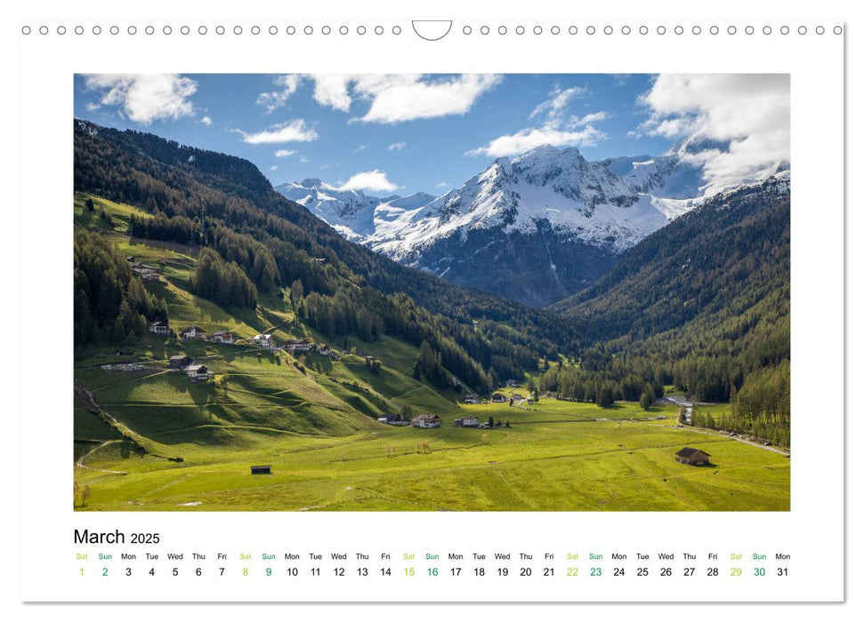 Longing for South Tyrol (CALVENDO Monthly Calendar 2025)