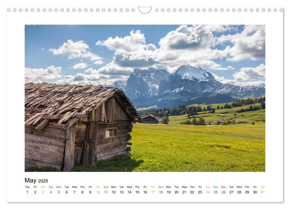 Longing for South Tyrol (CALVENDO Monthly Calendar 2025)